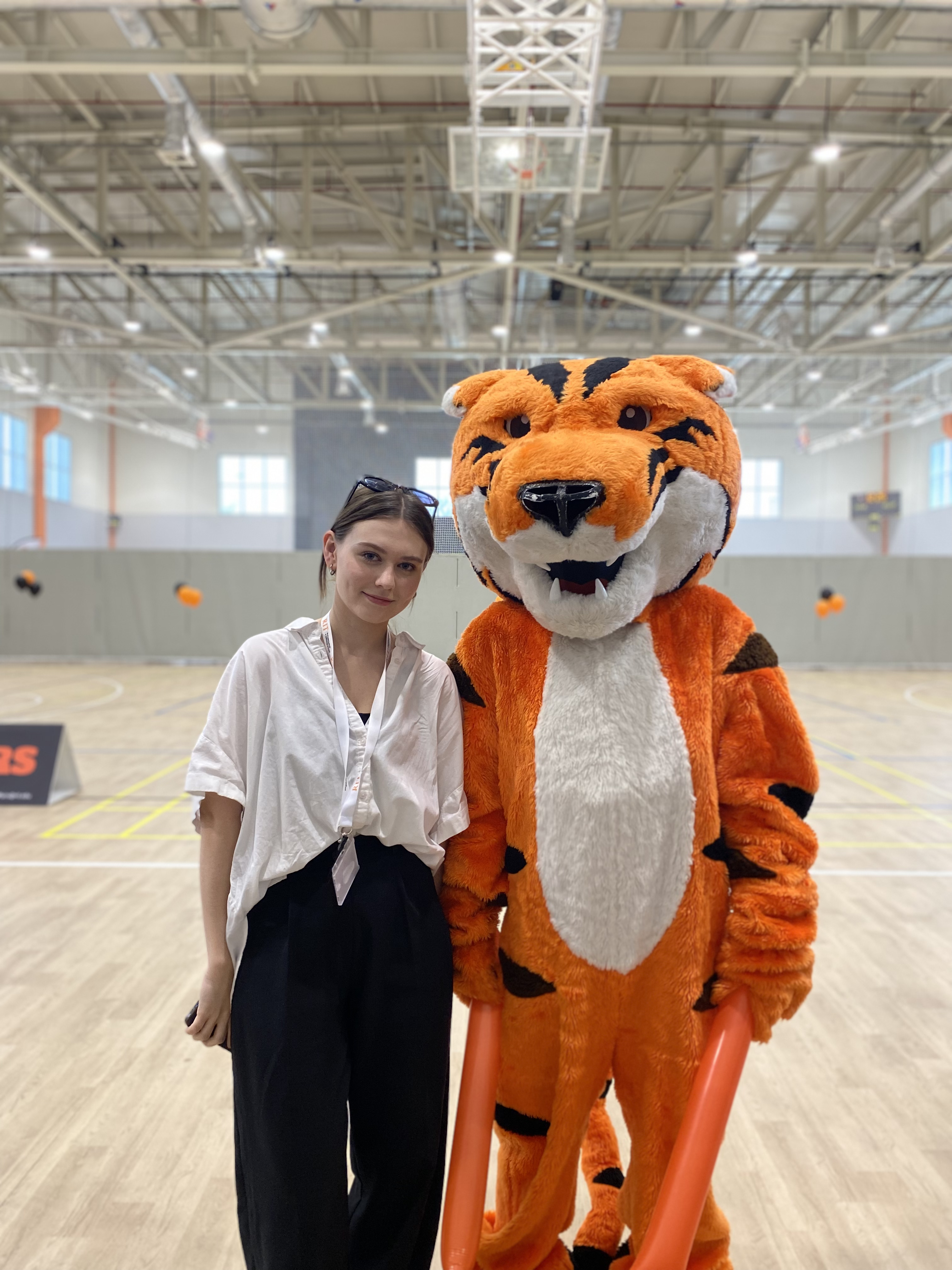 Mariia with RIT Tiger